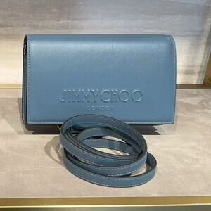 Jimmy Choo Black JC avenue Leather Crossbody bag blue